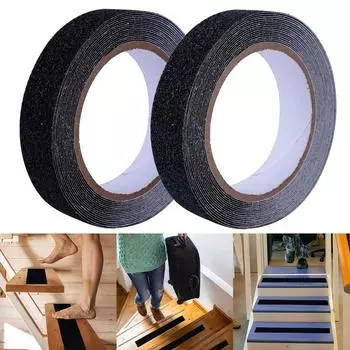 Нескользящая наклейка на ступеньку лестницы чёрный