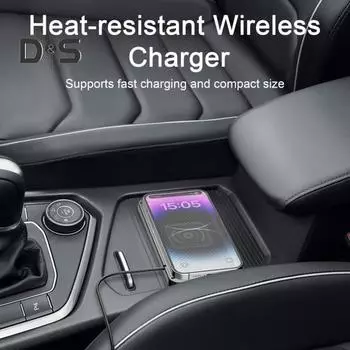 Нескользящая отделка «сделай сам», автомобильное беспроводное зарядное устройство, широкий компактный прямоугольник, быстрая зарядка, предотвращение перегрева, зарядное устройство для телефона, коврик