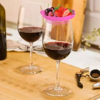 Нескользящая подставка для бокалов с вином, силиконовая подставка для бокалов с вином, подставка для пикника с колбасой зелёный