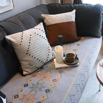Нескользящая подушка для дивана из синели, кожаная подушка для дивана, подушка из ткани Four Seasons в стиле минимализма 70*70cm