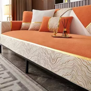 Нескользящая подушка для дивана, универсальная простая современная подушка на четыре сезона, синель, чехол на сиденье для гостиной, тканевый чехол для дивана 70-70cm