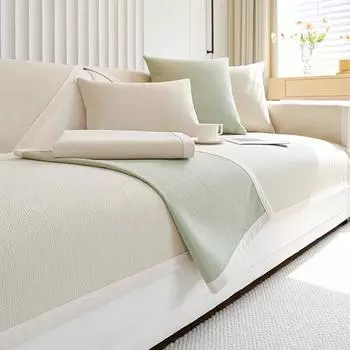 Нескользящая подушка для дивана, универсальный чехол для дивана Four Seasons, свежий кремовый стиль, простой современный чехол для диванной подушки, тканевый чехол для дивана, чехол 70*70cm