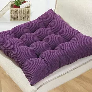 Нескользящая подушка для стула из пены с эффектом памяти и пряжками, мягкая удобная подушка для сиденья с фиксированным отскоком, хлопковым наполнителем жёлтый