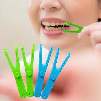 Нескользящая поверхность Зубная нить Аксессуары Удобная функциональная сменная стойка синий