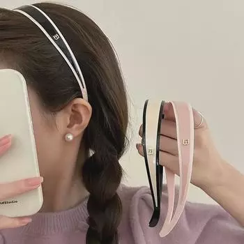 Нескользящая повязка на голову из ацетата от Alexander s Timeless Black & White