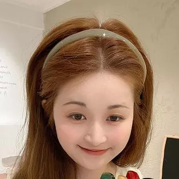 Нескользящая повязка на голову Подарки для девочек Прозрачный женский обруч для волос Корейские повязки для волос Акриловая повязка на голову чёрный