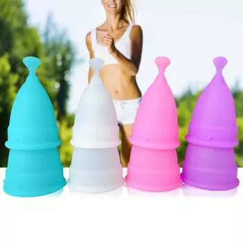 Нескользящая Предотвращение гинекологических заболеваний Побочные эффекты Складная конструкция Моющаяся Физическая герметичная альтернатива менструации S розовый