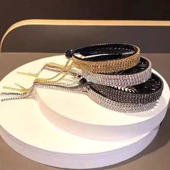 Нескользящая расческа, дизайн, кисточка, фрикаделька, заколка для волос, корейский стиль, блестящий декор со стразами, заколка для хвоста, укладка белый