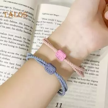 Нескользящая резинка для волос с завязками, противоскользящая эластичная плотная декоративная женская резинка с рисунком свиньи, аксессуары для волос синий