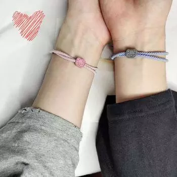 Нескользящая резинка для волос с завязками, противоскользящая эластичная плотная декоративная женская резинка с рисунком свиньи, аксессуары для волос синий