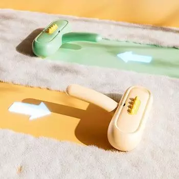 Нескользящая ручка для удаления шерсти домашних животных, ролик для чистки шерсти, толкающий и тянущий инструмент для удаления шерсти с домашних животных, собака зелёный