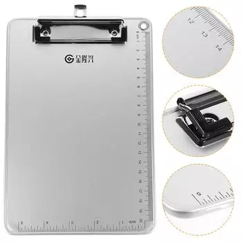 Нескользящая шина для офиса алюминиевый планшет для бумаги держатель для деловых файлов планшеты для хранения файлов серебряный