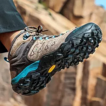 Нескользящая уличная походная обувь, дышащие мужские кроссовки для альпинизма, треккинговые, охотничьи, туристические горные ботинки, тактическая обувь 43 серый