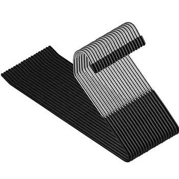 Нескользящая вешалка для брюк, открытая вешалка для брюк и джинсов, экономящая место, прочная и надежная металлическая вешалка для брюк, крючок для одежды