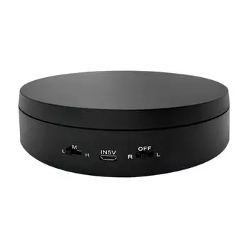 Нескользящая выставочная подставка с поворотным столом на 360° для электронных продуктов чёрный