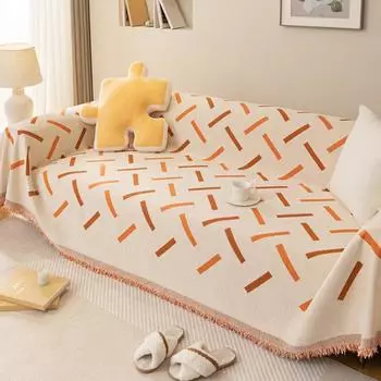 Нескользящее диванное полотенце из синели, скандинавский стиль, ткань, универсальный универсальный чехол для дивана, защита от кошачьих царапин, четыре сезона 180*130cm