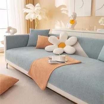 Нескользящее диванное полотенце, универсальные однотонные чехлы для дивана, коврик для дивана для гостиной, 1 шт., чехол для дивана из синели в скандинавском стиле, высокое качество A 70x70