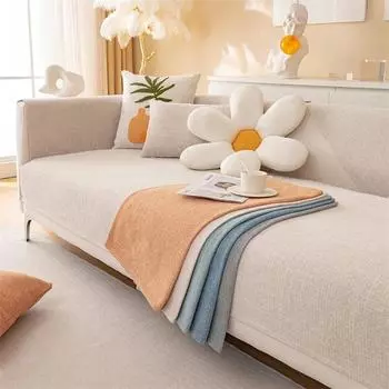 Нескользящее диванное полотенце, универсальные однотонные чехлы для дивана, коврик для дивана для гостиной, 1 шт., чехол для дивана из синели в скандинавском стиле, высокое качество A 70x70