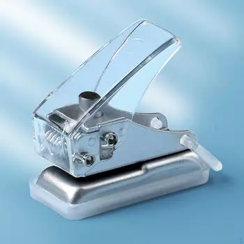 Нескользящее основание дырокола для бумаги, маленькое для бумаги, рукоделия, буфера обмена, инструмента для страниц Pink_5cmx2.4cm