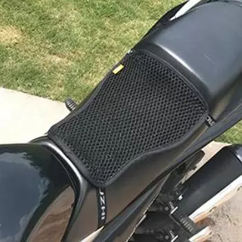 Нескользящее сетчатое тканевое сиденье, летнее дышащее мотоциклетное дышащее прохладное солнцезащитное сиденье, подушка для сиденья, теплоизоляционная подушка, сиденье для мотоцикла M