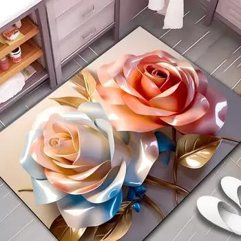 Нескользящие 3D Diatom Mud Быстросохнущие коврики для ванной комнаты 40x60cm