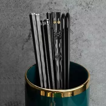 Нескользящие 5 пар палочек для еды для дома, японского высокого качества, для гостиничного ресторана, портативные, здоровые палочки для еды для суши