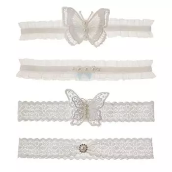 Нескользящие бабочки жемчужины нога кольцо кружево нога кольцо комплект невесты подарки для подружек невесты Style 2