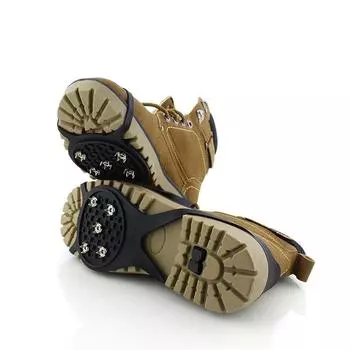 Нескользящие бахилы из силиконовой резины, кошки с пятью зубцами, чехол на подошву, удобные шипы, скалолазание на открытом воздухе, ледяная поверхность, снежный коготь S чёрный