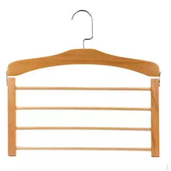 Нескользящие деревянные юбки, вешалка для одежды Light Brown