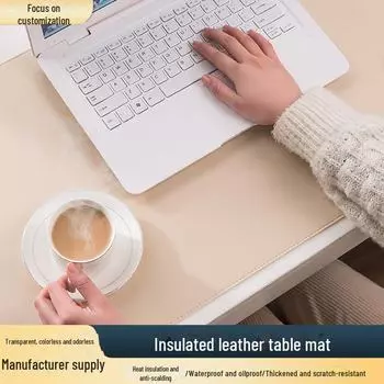 Нескользящие коврики для стола и бара из искусственной кожи с пробковыми подставками