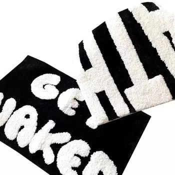 Нескользящие коврики для ванной в стиле Ins, пушистый мягкий напольный ковер, высокоабсорбирующие коврики для ванной, стеганый коврик для душа, коврик для входной двери 50X80cm