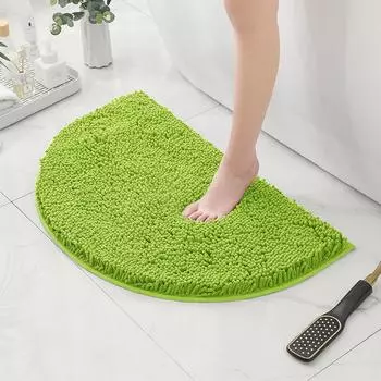 Нескользящие коврики для ванной, впитывающие коврики для душа для ванной, мягкий коврик для ванной из синели, коврик для ванной, под раковиной, для кухни, 400MMx600MM белый