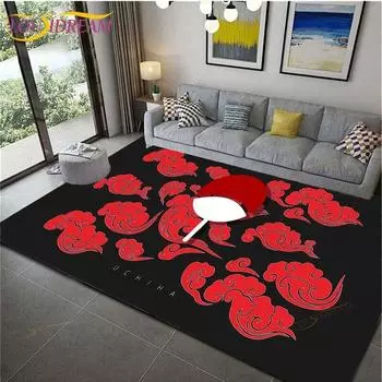 Нескользящие коврики в стиле аниме Наруто для гостиной, удобный ковер, мягкий напольный коврик, коврики для спальни, коврик для дома, большой пушистый коврик 40cm x 60cm