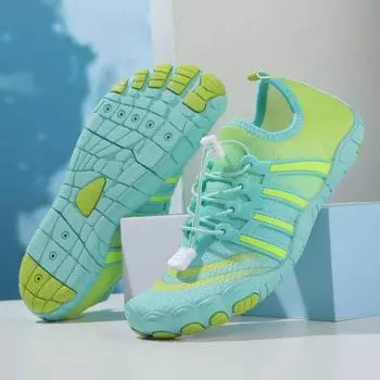 Нескользящие кроссовки для плавания с пятью пальцами, обувь для заплывов на пляже, кроссовки для фитнеса и спорта 36 розовый