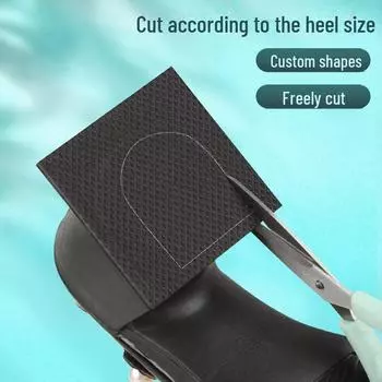 Нескользящие наклейки на пятку: Износостойкие самоклеящиеся шумоподавляющие накладки для износостойких высоких каблуков. 5cm Width, 2m Length, 4mm Thick