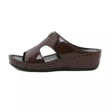 Нескользящие негативы Новые летние женские туфли с простой пришивной танкеткой Этнические цветы Тапочки большого размера для женщин 36 чёрный