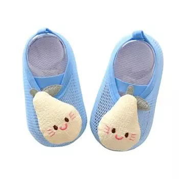 Нескользящие нескользящие носки в полоску для новорожденных и малышей, хлопковые тапочки-тапочки в полоску без показа M