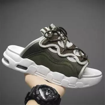 Нескользящие нескользящие розовые шлепанцы тапочки мужские летние брендовые кроссовки туфли сандалии коричневые спортивные супер удобные 6.5