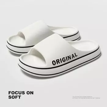 Нескользящие парные сандалии для мужчин и женщин - домашние шлепанцы для ванной комнаты с пробковой стелькой, удобные нескользящие пляжные тапочки 36-37 коричневый