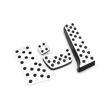 Нескользящие педали для TOYOTA CROWN 2012 - Педали для автомобиля Педаль тормоза и акселератора Алюминиевый сплав Подставка для ног Аксессуары для педалей серебряный