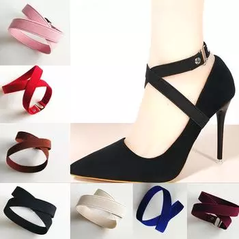 Нескользящие регулируемые женские ботильоны без завязок, длина 45 см, с пуговицами, высокие эластичные шнурки, ремни 1 pair бежевый