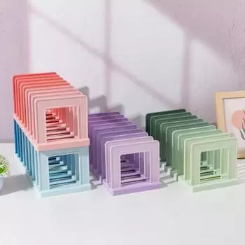 Нескользящие съемные подставки для книг, регулируемые вертикальные подставки для книг, книжная полка для хранения файлов, офис