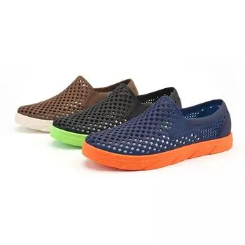 Нескользящие сандалии для мужчин, дышащие модные мужские мокасины, летние новые мягкие подошвы, пляжная мужская обувь, повседневные сандалии, сандалии Hombre EUR 39 зелёный