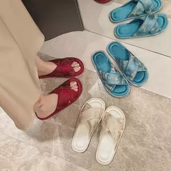 Нескользящие шлепанцы для подружек невесты с вышивкой в китайском стиле для дома