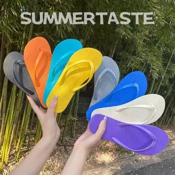 Нескользящие шлепанцы-унисекс с мягкой подошвой из желе: Повседневная летняя пляжная обувь Size 37-38