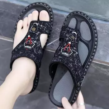 Нескользящие тапочки для улицы, мужские тапочки, пляжная мужская обувь, дизайнерская роскошная дешевая обувь в корейском стиле, удобные тапочки 2024 38