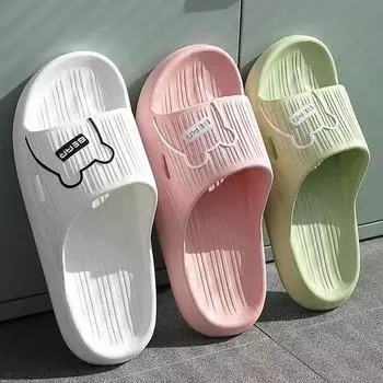 Нескользящие тапочки для ванной комнаты. Специальный материал Eva для душа. Нескользящий, против запаха. Быстросохнущий. Мужской и женский. Домашний. В помещении. 44-45 чёрный