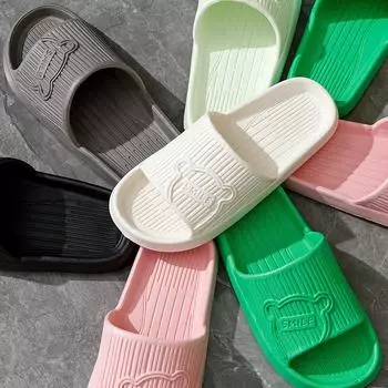Нескользящие тапочки женская верхняя одежда 2024 новая ванная комната ванная комната домашние сандалии женщины мужчины лето Eva 36-37 розовый