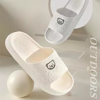 Нескользящие тапочки, женская верхняя одежда, новинка 2024 года, домашние сандалии для ванной комнаты, женские летние Eva 40-41 фиолетовый