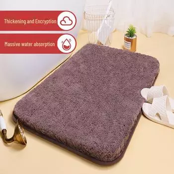 Нескользящие высокоабсорбирующие коврики из плюша для дверей ванной комнаты, туалета и спальни 40x60 cm